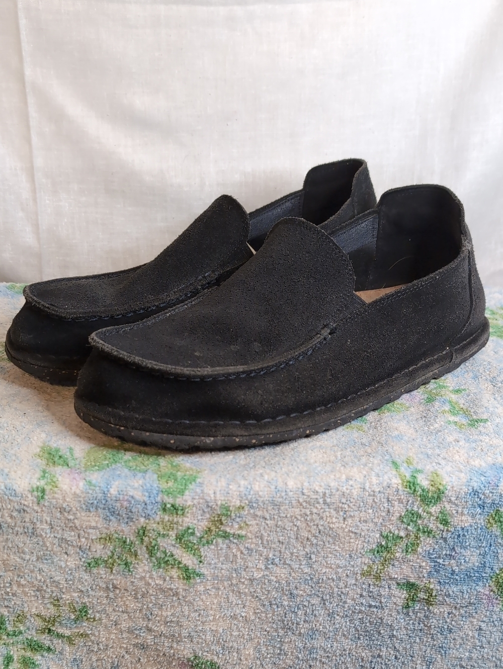Vint. 2004 Birkenstock Utti Suede Leather slip-on shoes mens 9 (EU42)